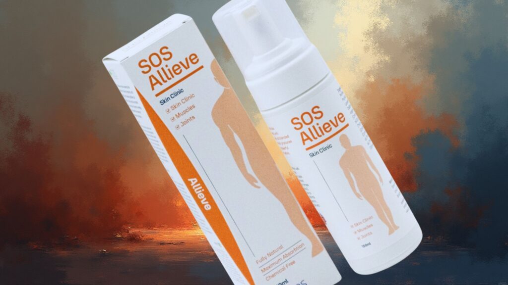 SOS Allieve 150ml natural nano joint and muscle support lotion (Best Black Friday Holistic Health Deals 2025)
