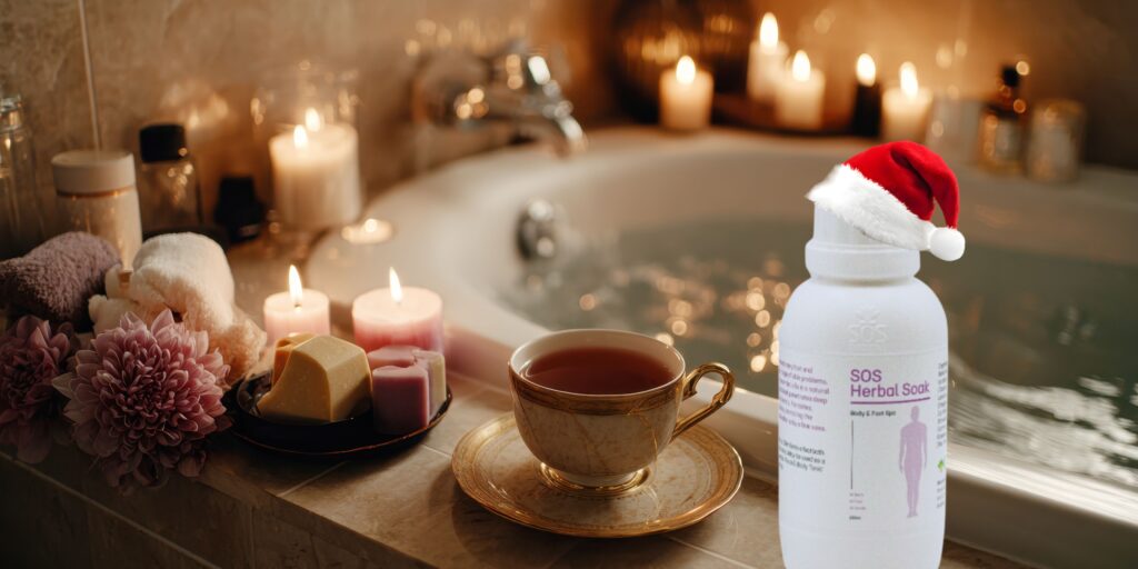 Therapeutic herbal soak for wellness relaxation and detox